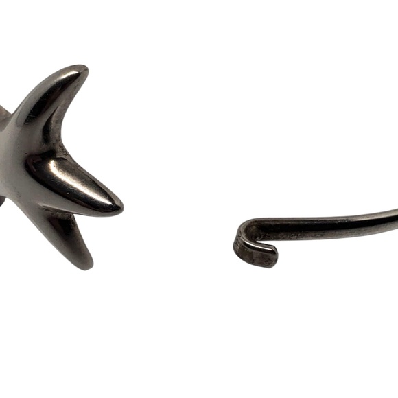 Hogan & Bolas Sterling Silver Starfish Bangle Bracelet #21006 - Picture 7 of 11